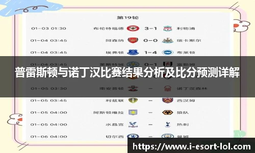 普雷斯顿与诺丁汉比赛结果分析及比分预测详解